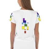 Mondrian Says "oohmmm" Crop Tee