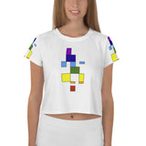 Mondrian Says "oohmmm" Crop Tee