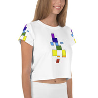 Mondrian Says "oohmmm" Crop Tee